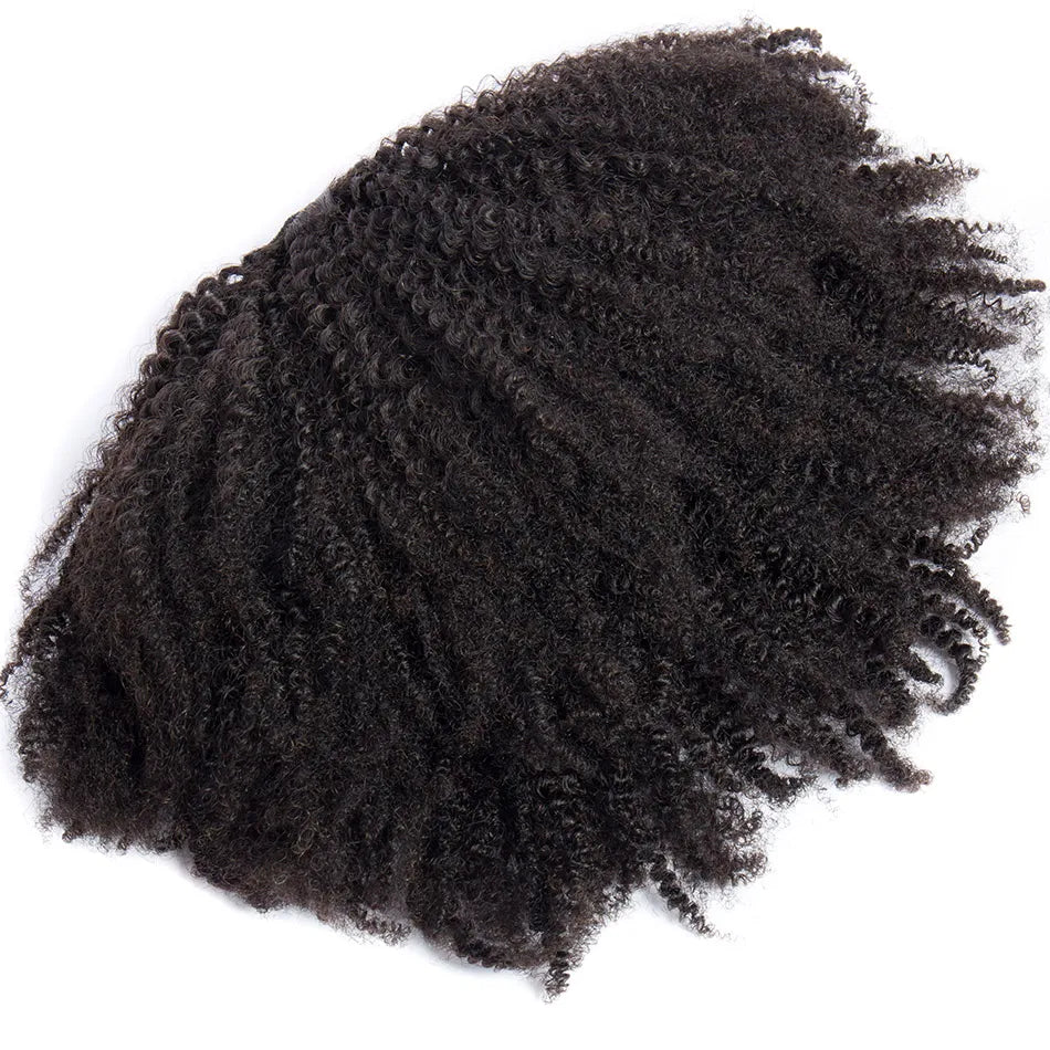 Afro Curly Hair Drawstring Ponytail Extensions Clip