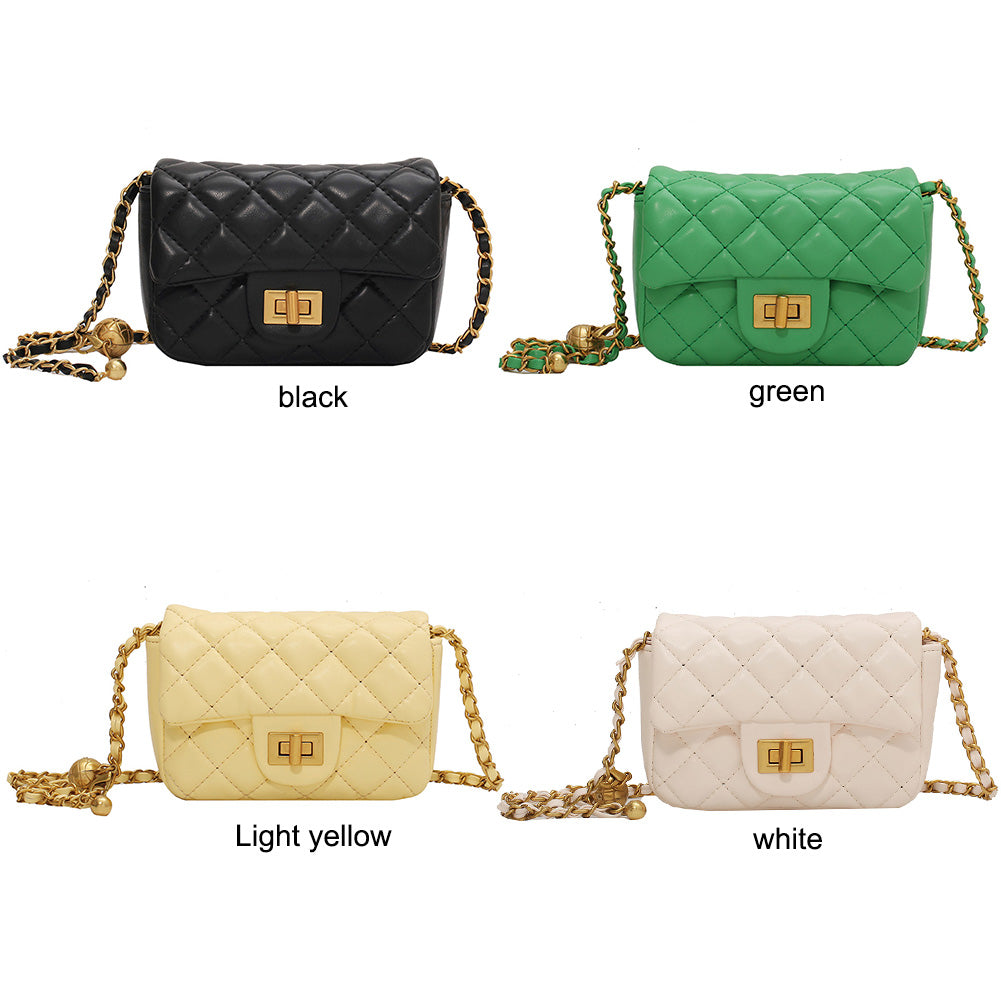 Leather Chain Crossbody Bag