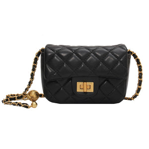 Leather Chain Crossbody Bag