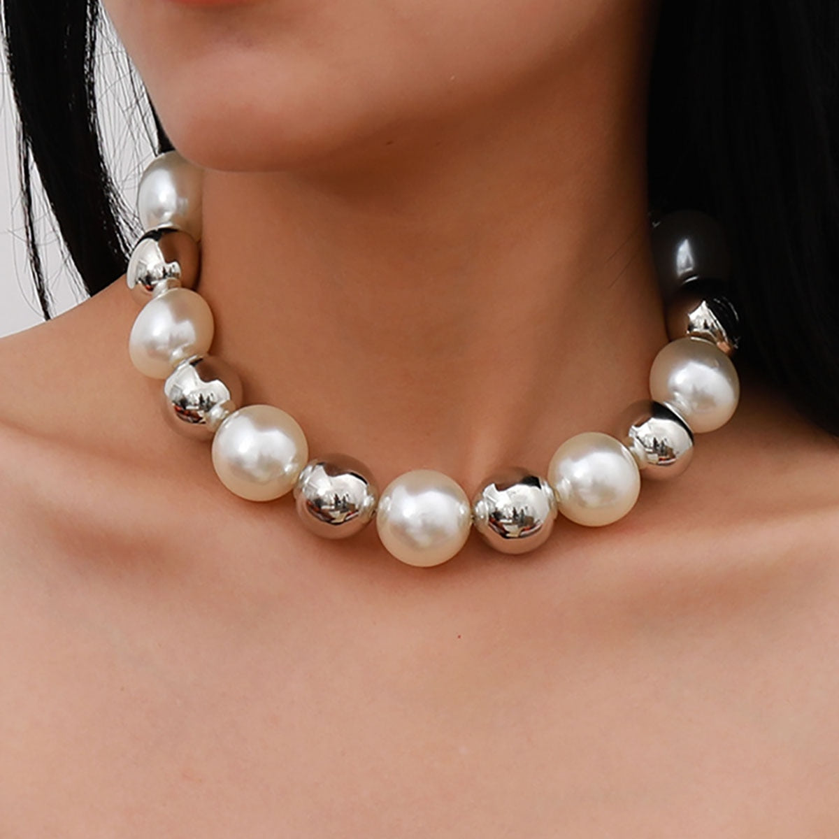 Multi-Layer White Pearl Necklace