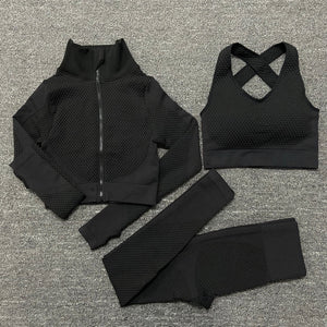 Womens Seamless Yoga Workout Set