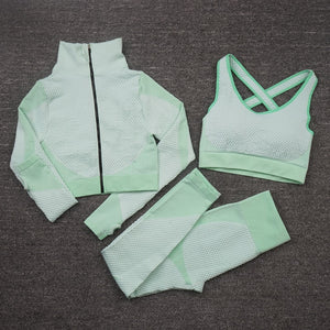 Womens Seamless Yoga Workout Set