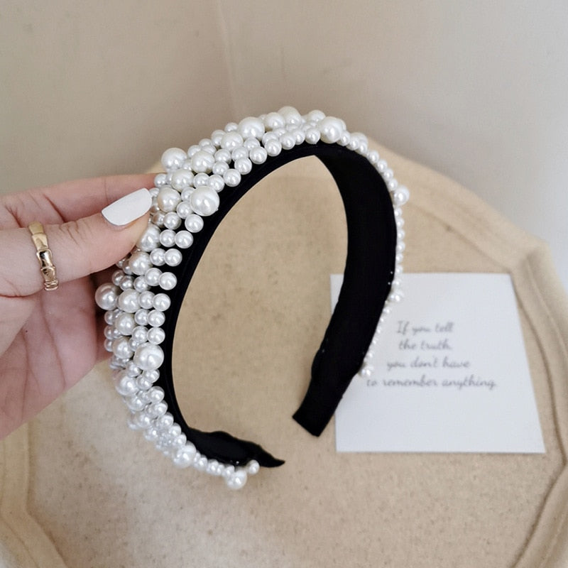 Beaded Pearl Headbands