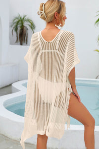 Fringe Trim Openwork Cover Up