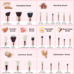 6-25pcs Pearl Brushes