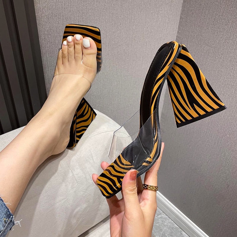 Zebra Pattern Heels