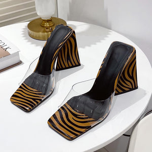 Zebra Pattern Heels