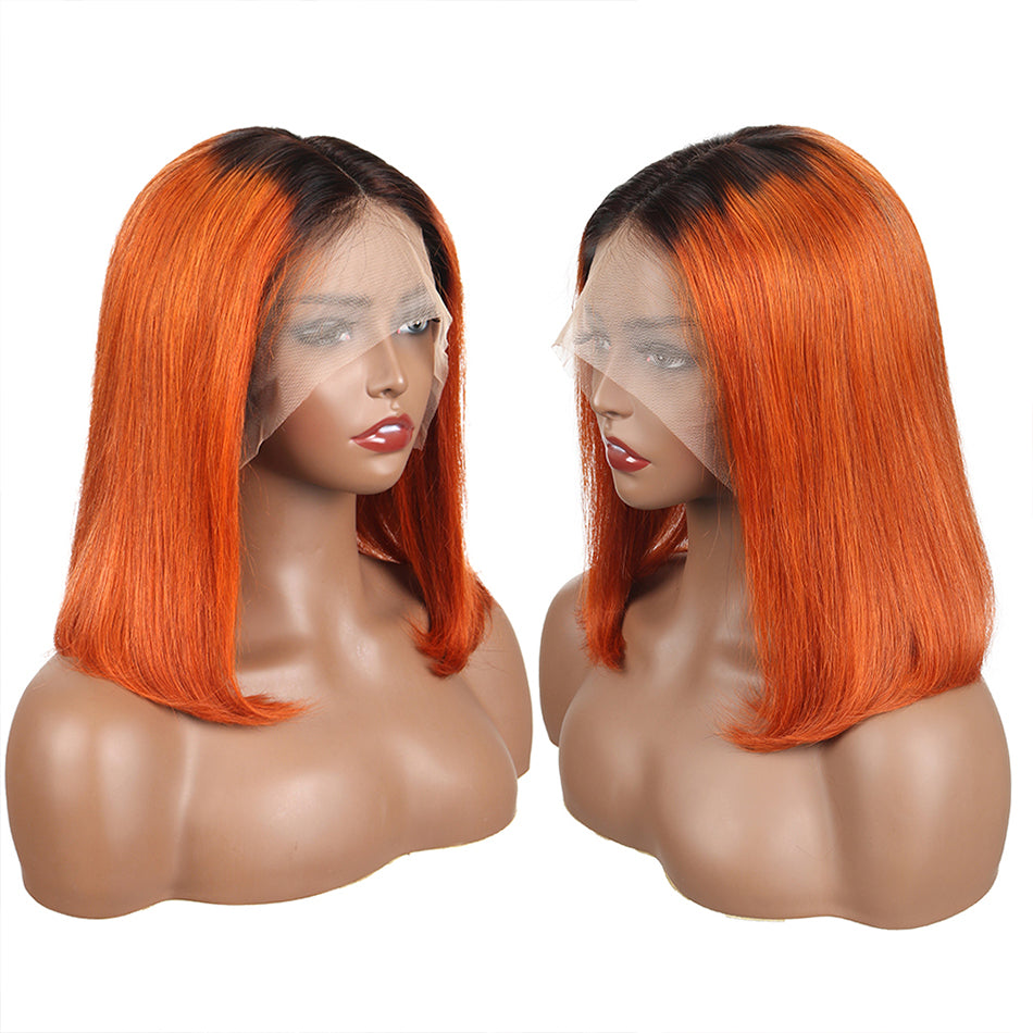 Short Bob Ombre Lace Front Wig