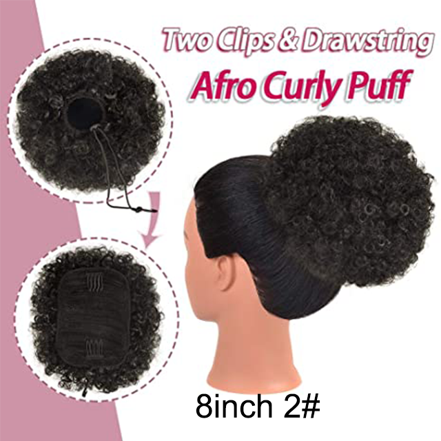 Drawstring Afro Puff Ponytail