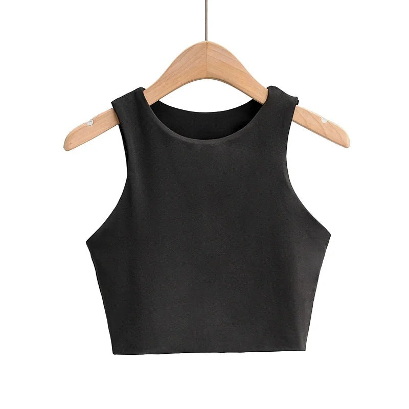 Slim O-neck Tank Top