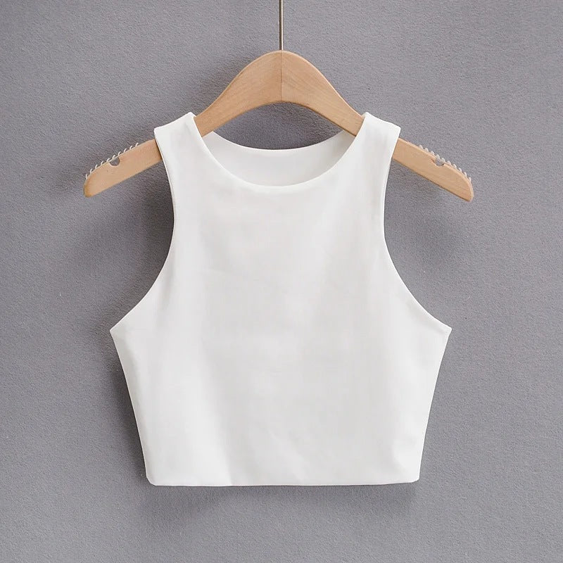 Slim O-neck Tank Top