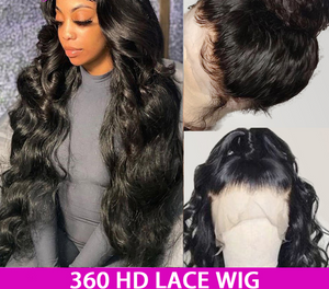 HD Transparent 360 Lace Frontal Wig